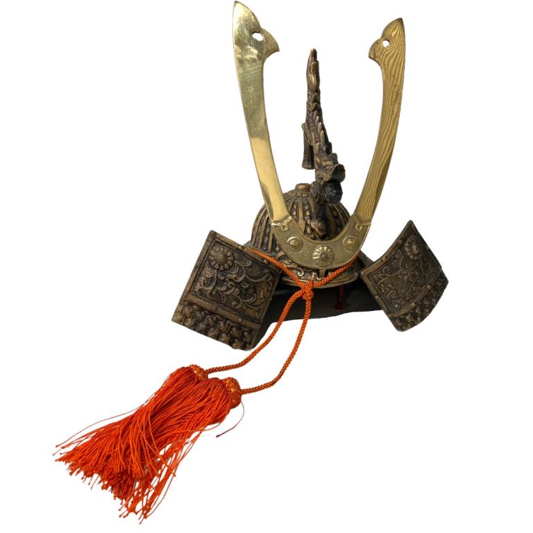 Chinese Brass Warrior Sculpture (1 of 5)