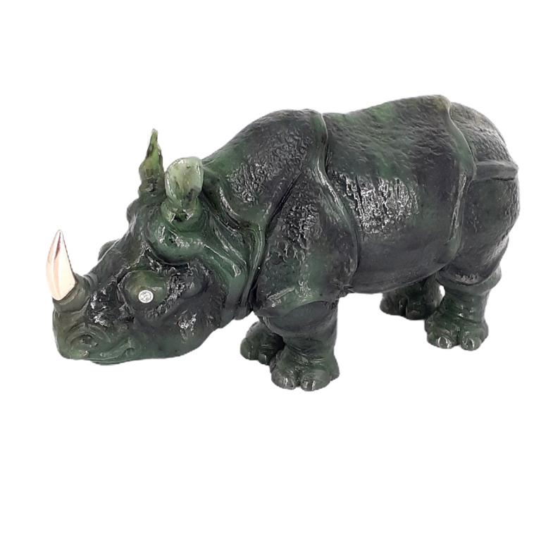 Russian Nephrite Jade Rhino (1 of 7)
