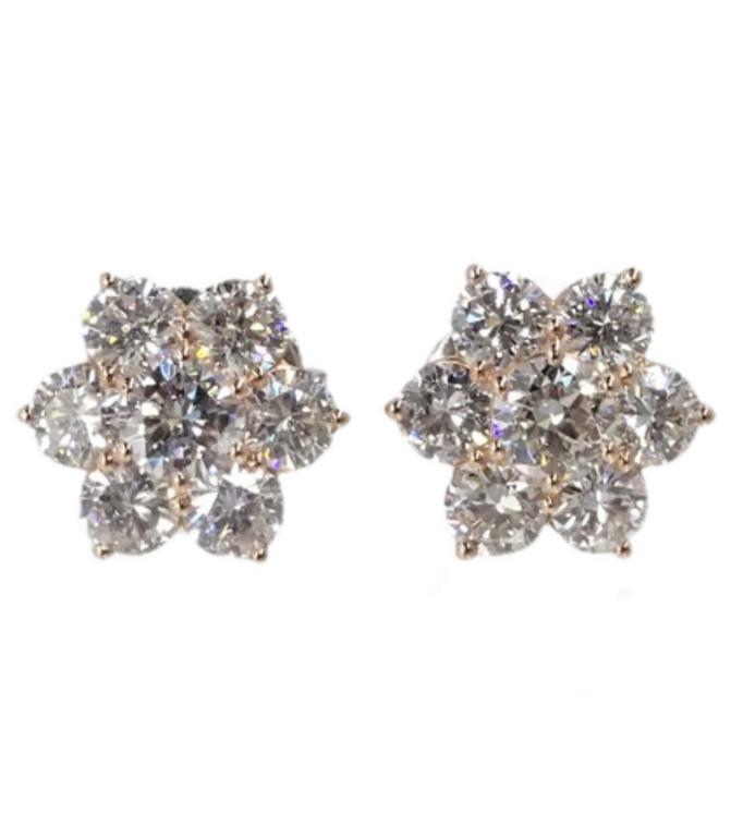 3.90 Diamond BURST Earrings (1 of 3)