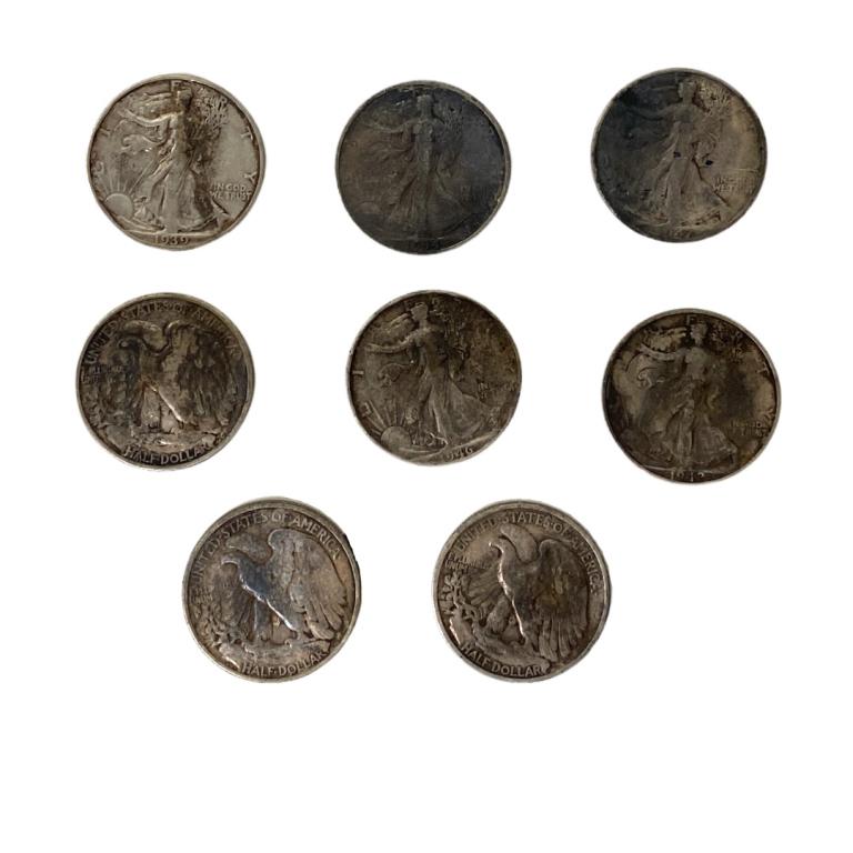 (8) Half Dollar Coins (1 of 3)