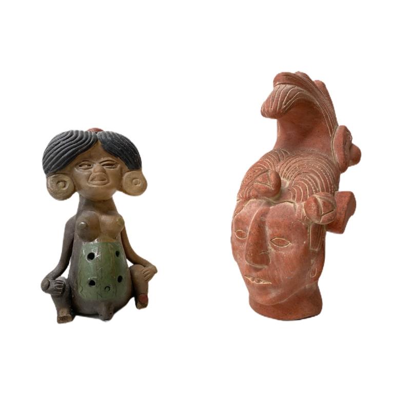 Pair of Pre-Columbian Terracotta Carvings (1 of 5)