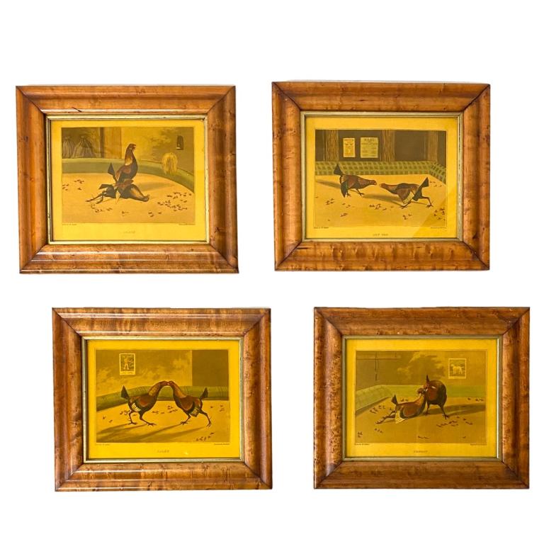 Antique Cockfighting Prints (1 of 8)