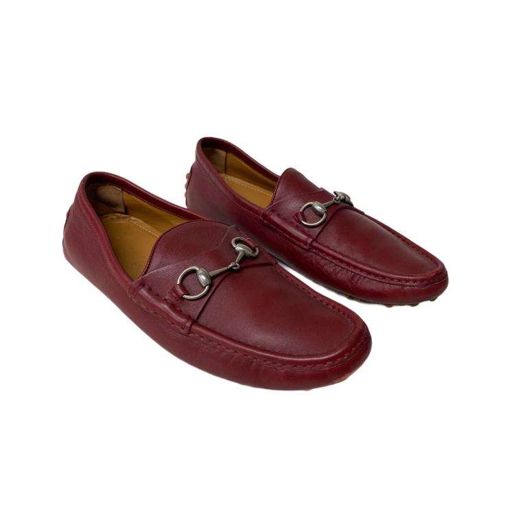 Gucci Red Leather Men's Loafer: Gucci Red Leather Men's Loafer. Size 10
