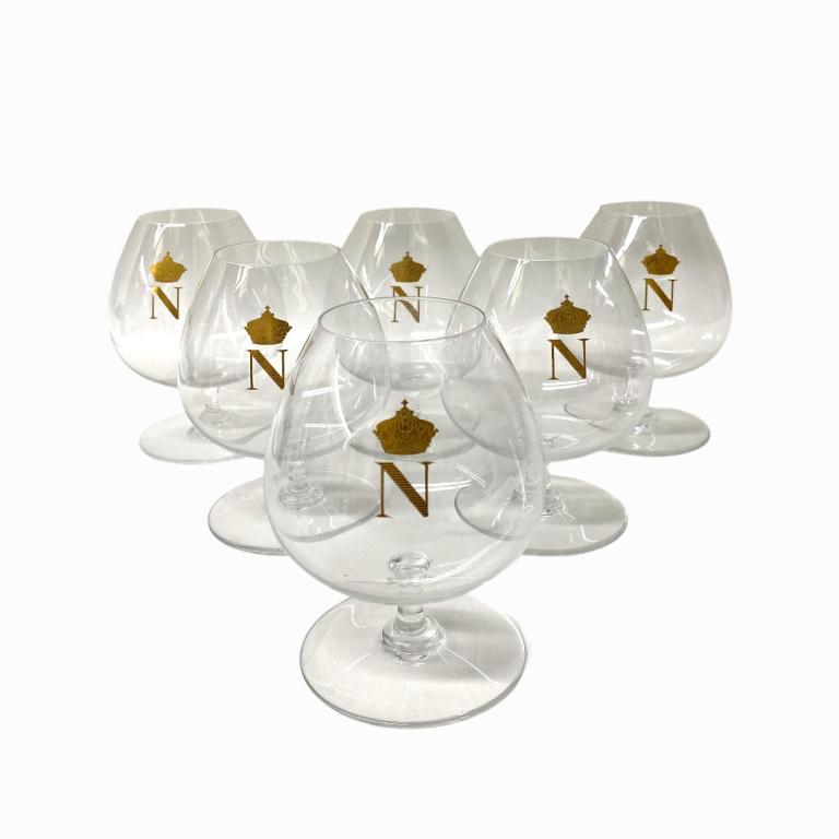 (6) Baccarat Crystal Napoleon Brandy Snifters. (1 of 4)