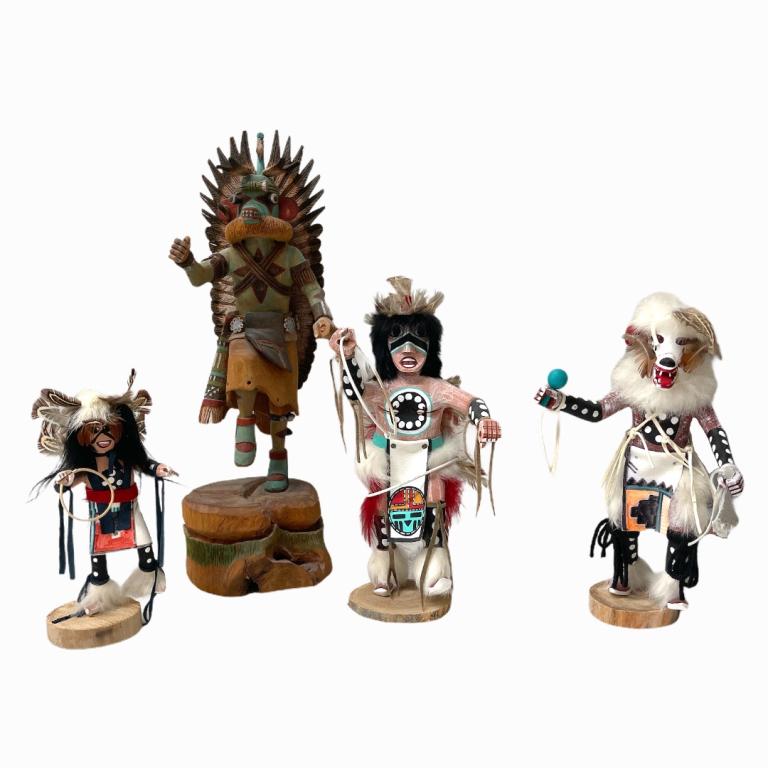 Group of 4 Hopi Kachina Dolls (1 of 7)