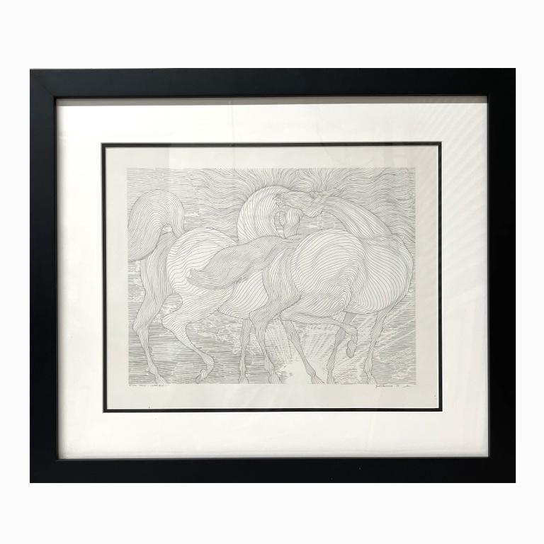 Guillaume Azoulay "Etude Tryst Levant": Guillaume Azoulay "Etude Tryst Levant" Signed. Pen & Ink. Measures 15.5 inches high x 19 inches wide in a 1.5 inch frame.