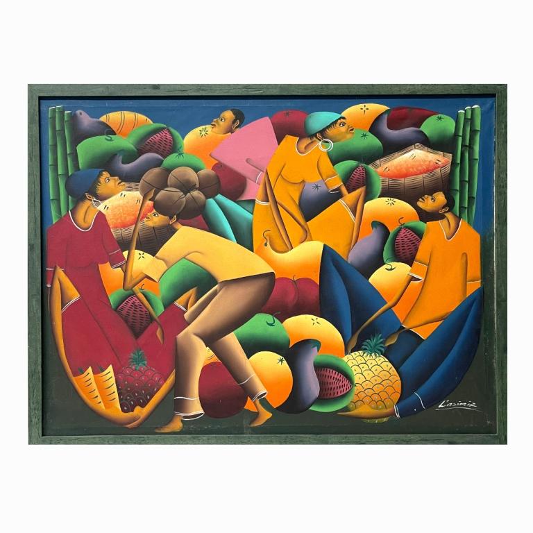 Laurent Casimir (Haitian, 1928-1990) Oil Painting (1 of 4)