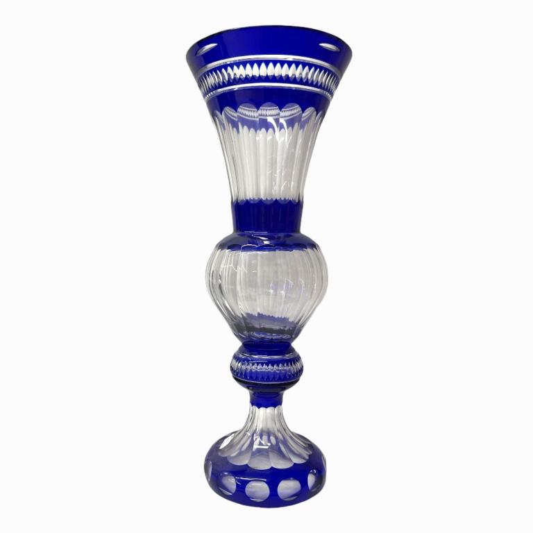 Art Deco Style Tall Glass Vase (1 of 3)