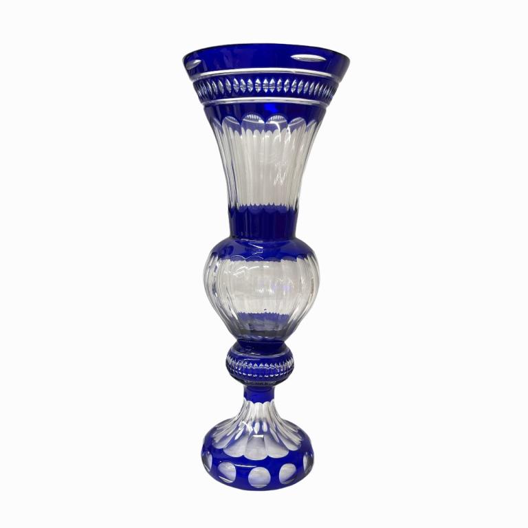 Art Deco Style Tall Glass Vase (1 of 3)