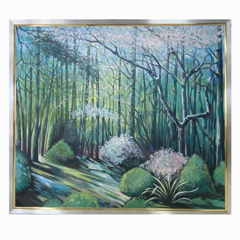 Large Lowell Nesbitt (1933-1993 American) Oil on (1 of 11)