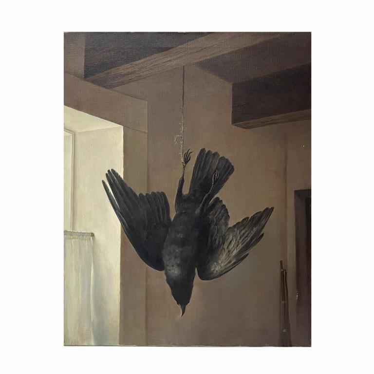 Charles Henry Norman "Death". Signed. Oil on Canvas. (1 of 4)