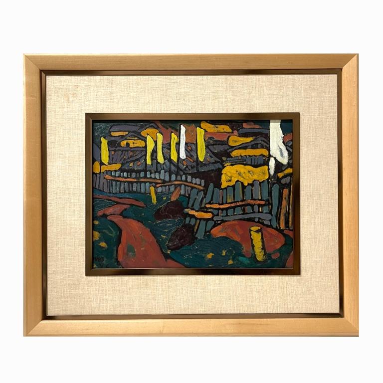 Unknown Artist Signed Oil on Board. Signed "1983 Y.C.". (1 of 4)