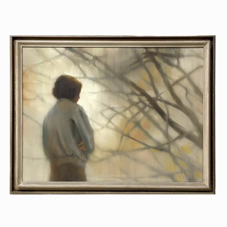 Hal Singer "Lonesome". Signed. Oil on Canvas. Measures (1 of 4)