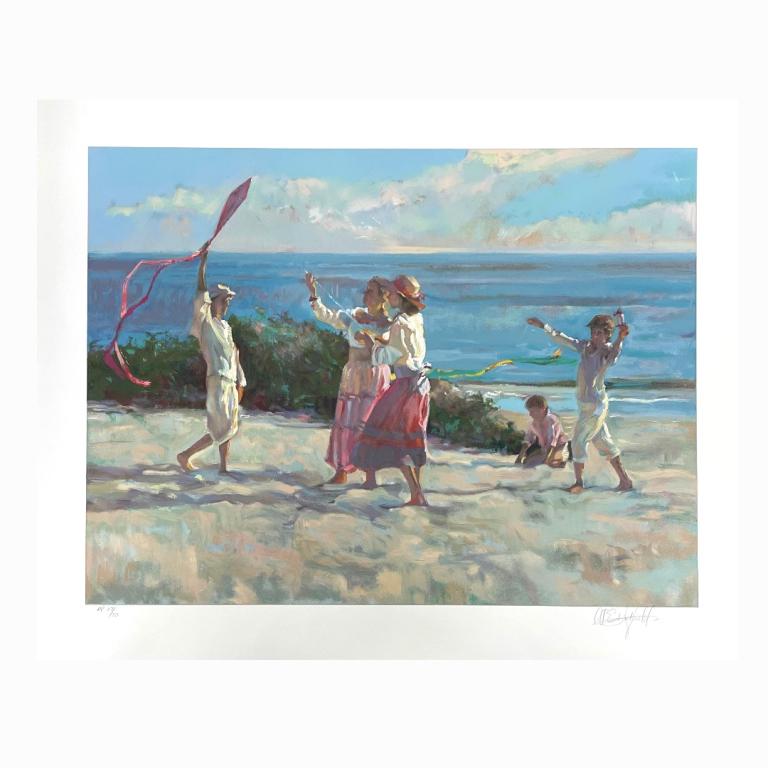 Don Hatfield "Into The Wind". Signed. Serigraph. (1 of 3)