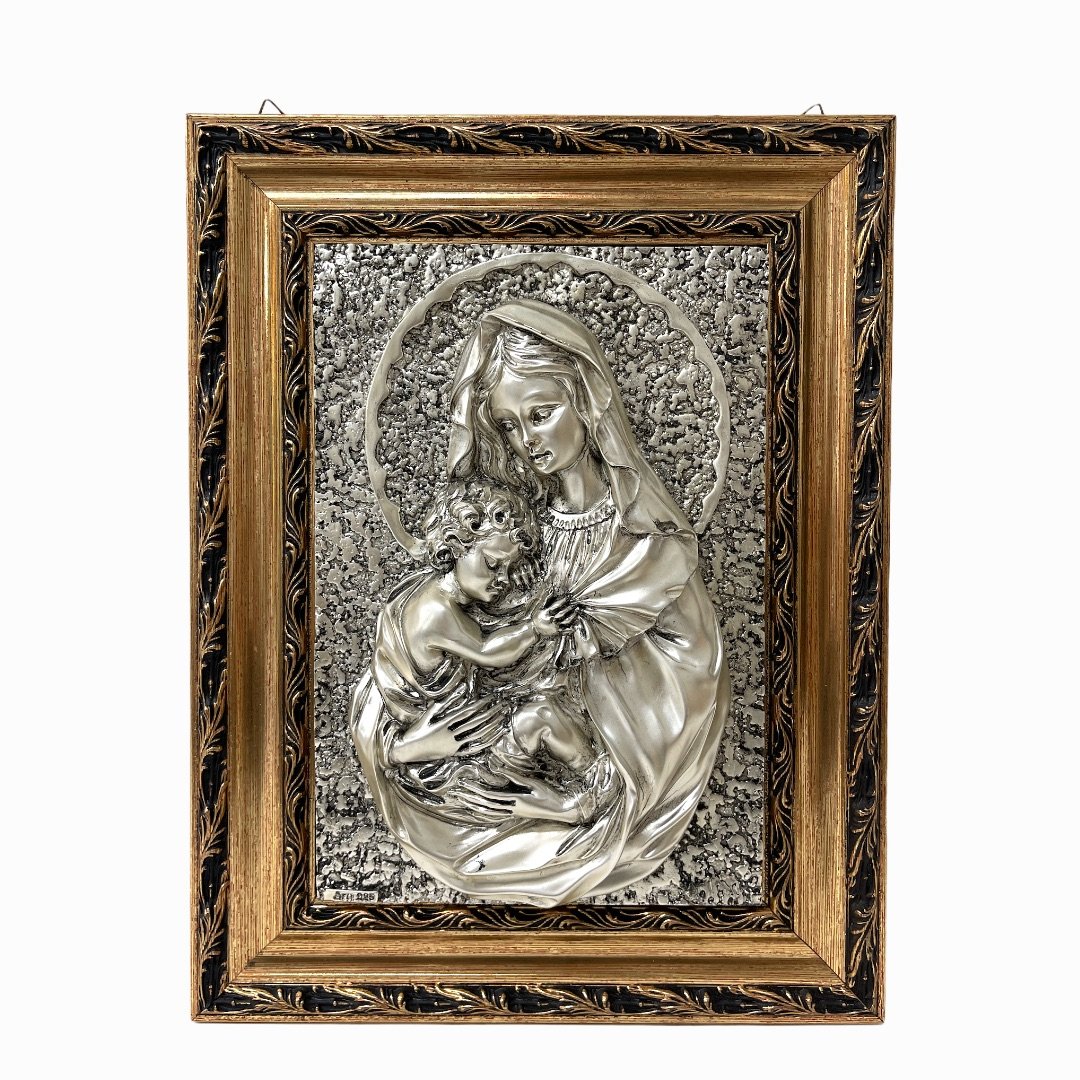 Sterling Silver Plaque of The Virgin Mary (1 of 4)