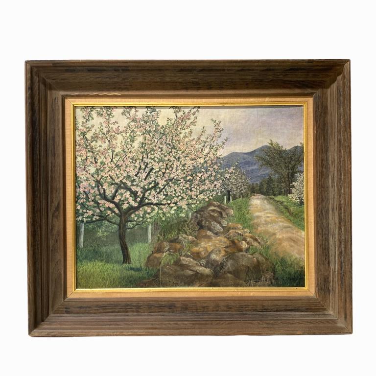 Carl Wuermer (1900-1981) "Cherry Blossom". Signed. Oil (1 of 5)