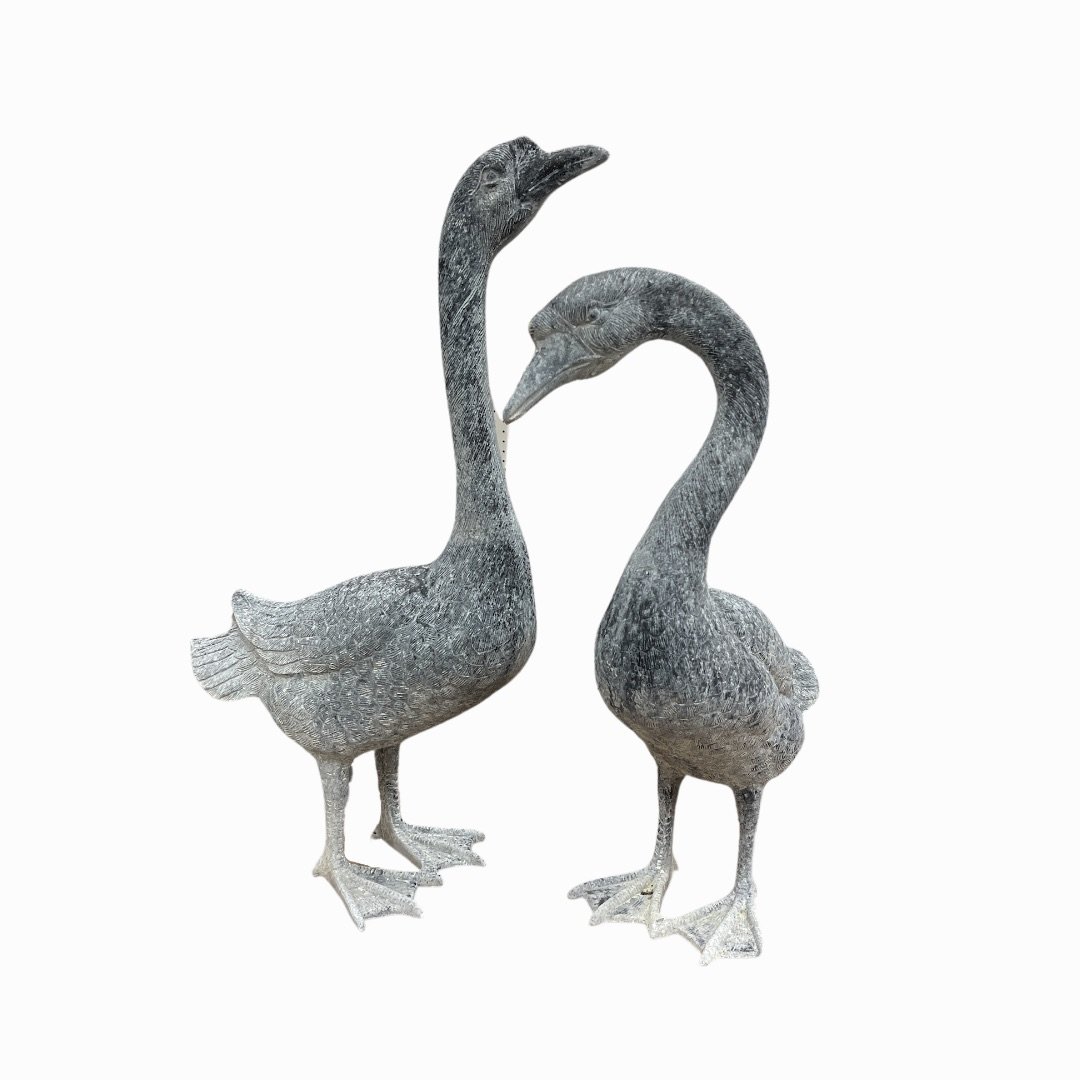 Pair of Outdoor Decorative Garden Ducks (1 of 3)