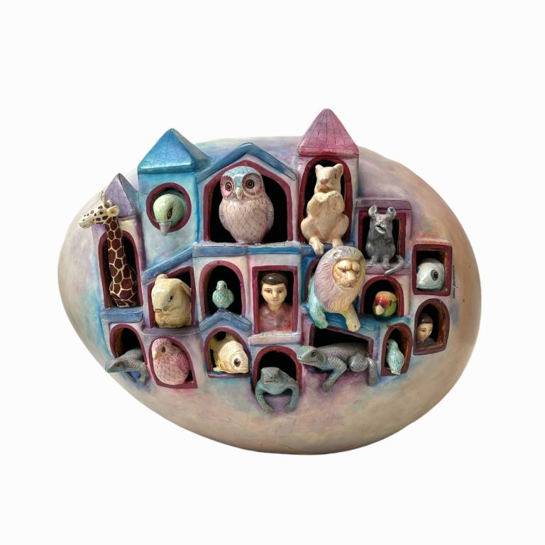 Sergio Bustamante Ceramic Animal Ark Egg (1 of 6)