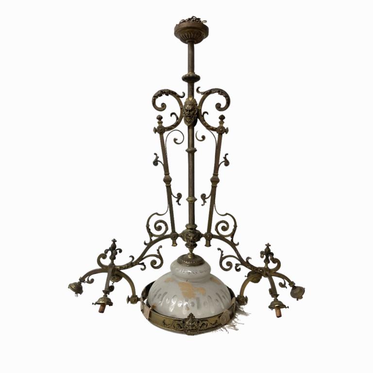 Vintage Bronze Victorian Style Chandelier (1 of 4)