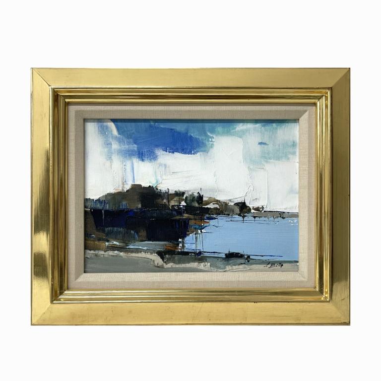 Carl Ludwig Bille (Danish, 1815-1898): Carl Ludwig Bille (Danish, 1815-1898). Signed. Oil on Canvas. Measures 9 inches high x 12.5 inches wide in a 2.5 inch frame.