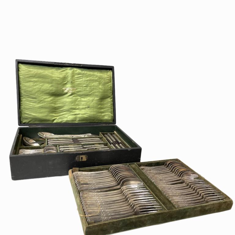 Rare Antique Orfevrerie Christofle Flatware Set (1 of 8)