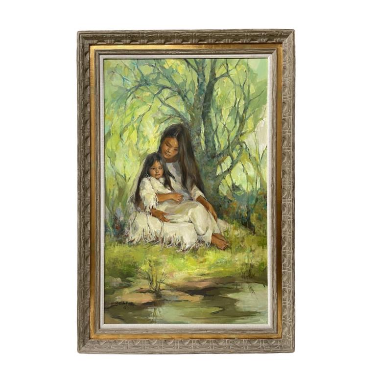 Vietnamese Style Oil Painting On Canvas (1 of 4)