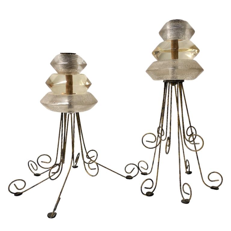 Possibly Van Teal Candle Sticks: Possibly Van Teal Candle Sticks. Measures 13 inches high x 14 inches diameter. approx.