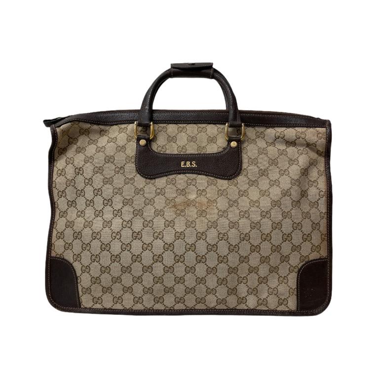 Vintage GUCCI Gg Brown Mono Briefcase/Laptop Case (1 of 5)