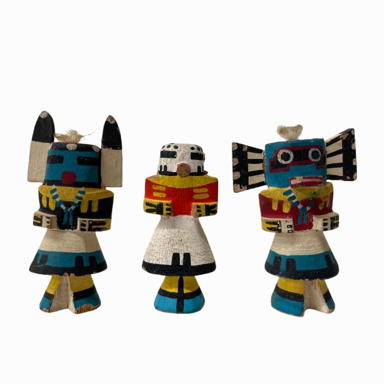 (3) Native American Hopi Kachina Dolls (1 of 4)