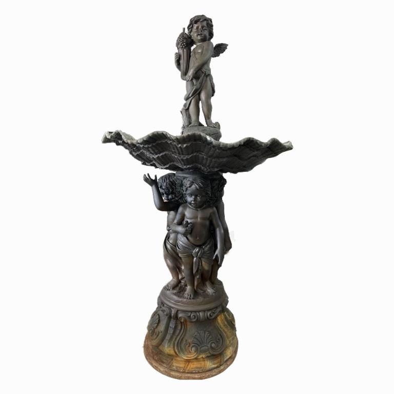 20th Century Cherub Babies Bronze Fountain (1 of 4)