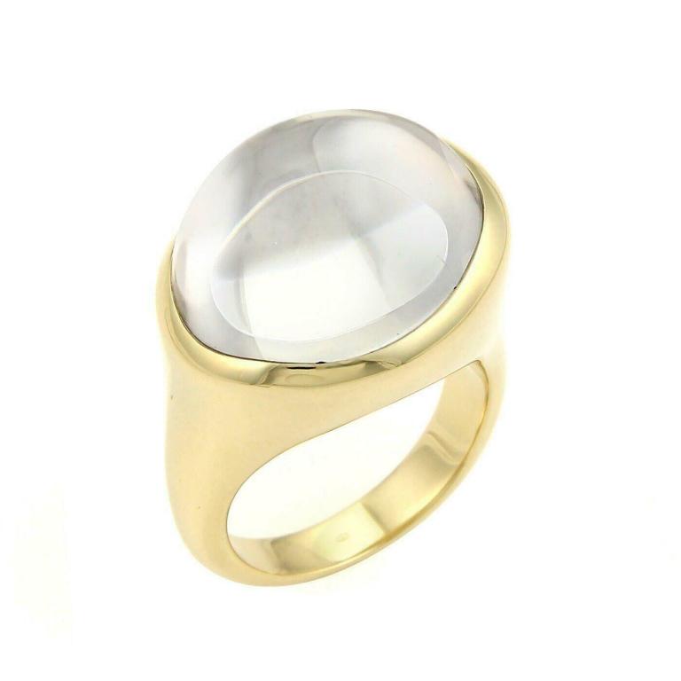 Tiffany & Co. Peretti Rock Crystal Cabochon 18k Ye (1 of 6)