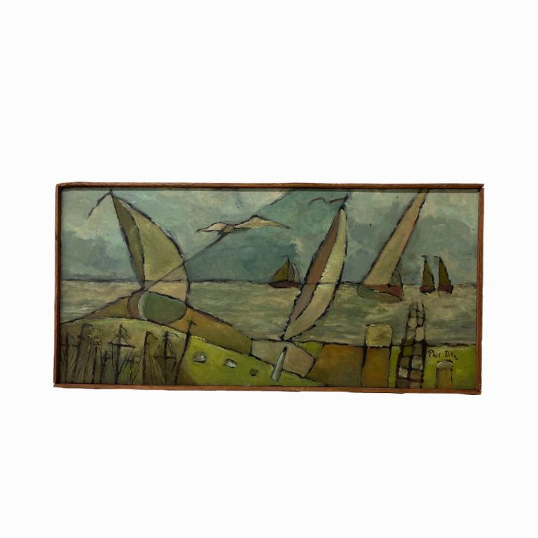 Phil Dike (American, B. 1906-1990) "Sailing" (1 of 4)