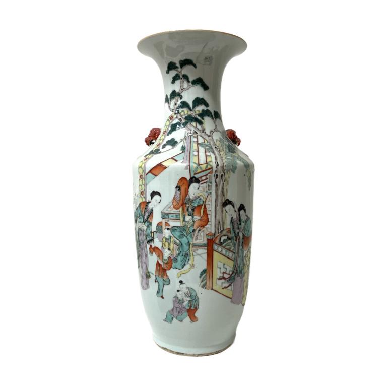 Chinese Porcelain Vase with Hand Painted Geishas (1 of 4)