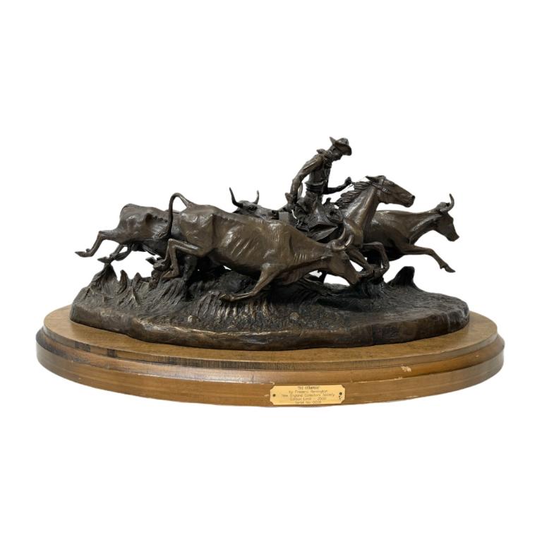 Frederic Remington "The Stampede" Bronze Sculpture (1 of 7)