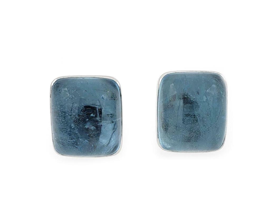 Seaman Schepps 80ct Cabochon Aquamarine 18k White (1 of 6)