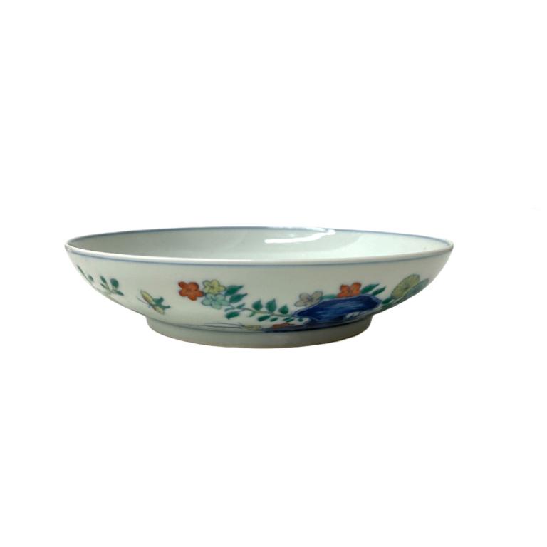 Antique Chinese Butterfly and Peonies Dish (1 of 3)