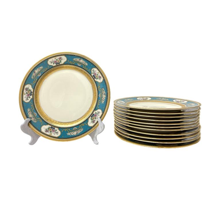 Rosenthal Porcelain Dinner Plates, Set of 12 (1 of 4)