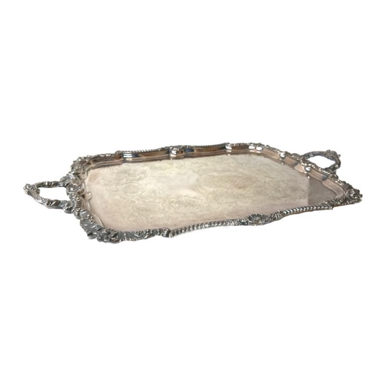 Silver Plate English Hallmarked Tray (1 of 4)