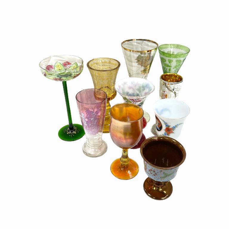 Set of 10 Multicolored Glasses (1 of 2)