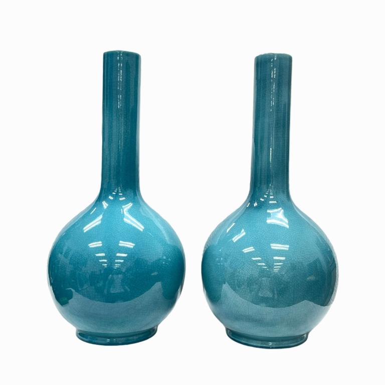 Pair of Chinese Crackle Glazed Porcelain (1 of 4)