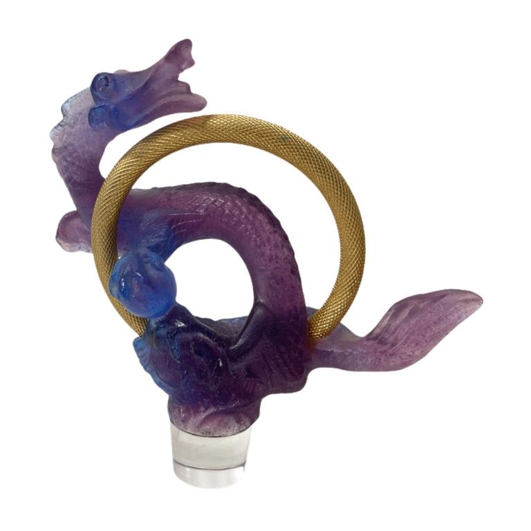 Signed Daum Crystal Pate De Verre Decanter (1 of 7)