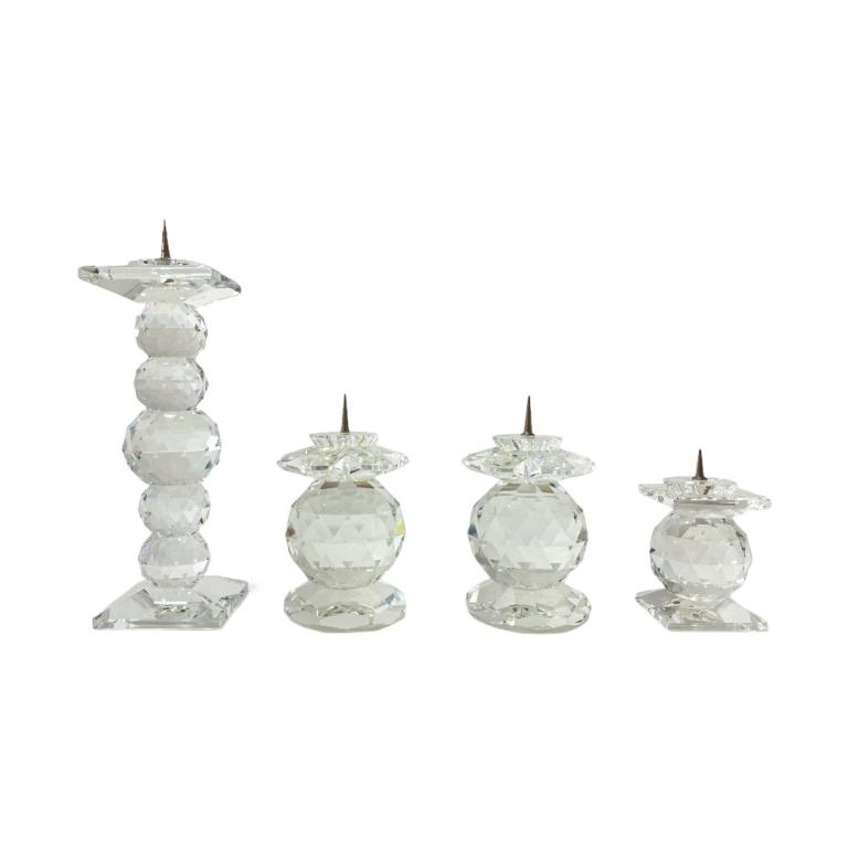 Swarovski Crystal Candlesticks Lot of 4 (1 of 3)