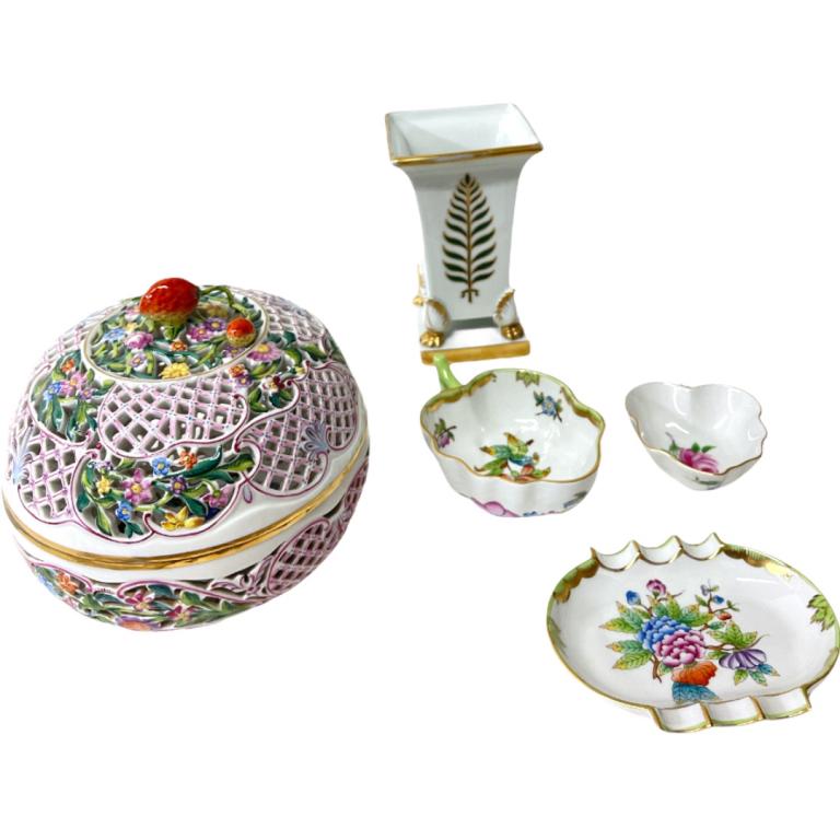 Lot of 5 Herend Porcelain (1 of 8)