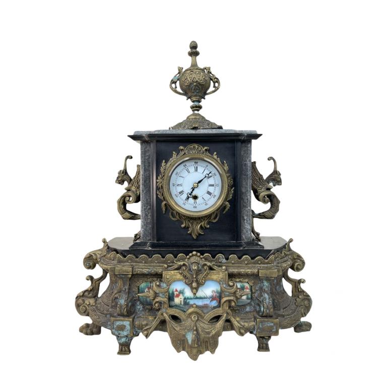 French Marble And Bronze Clock (1 of 5)