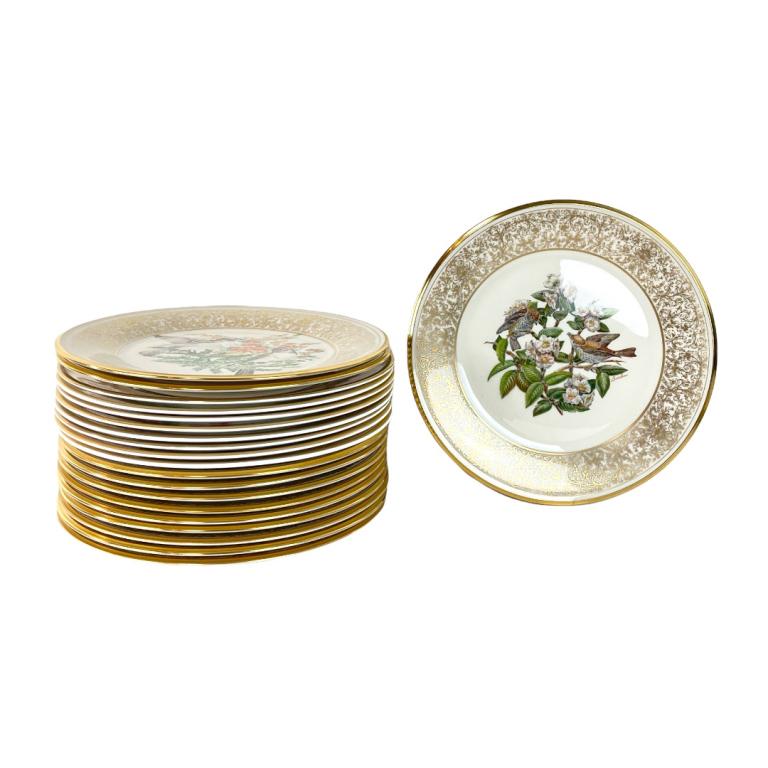 Lenox Gilt Paint Boehm Plates (20) (1 of 5)