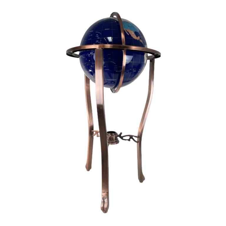 Mid Century Brass Globe Free Standing Base (1 of 3)