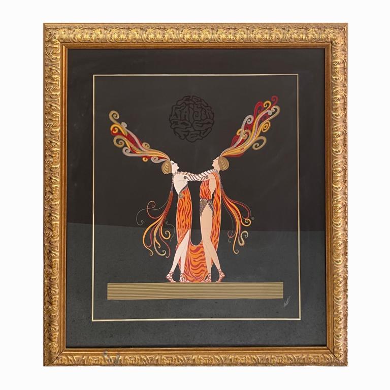 Erte "Kiss Of Fire" (Love And Passion) Serigraph (1 of 4)