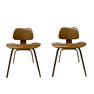 Pr Herman Miller Molded Plywood Eames Chairs