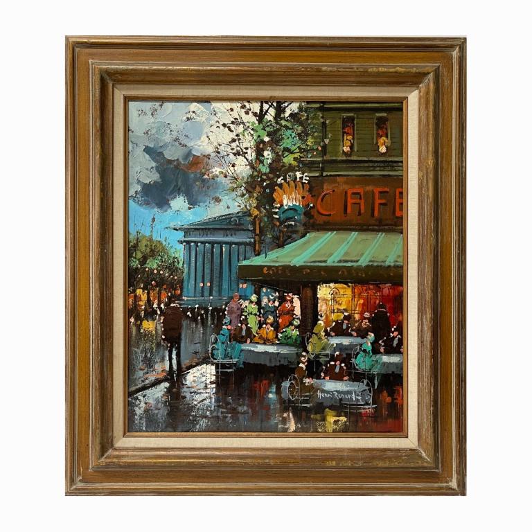 Henri Renard (FRENCH b1920) Street Scene Oil/Canva (1 of 5)