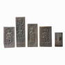 Lot of 5 Antique Relief Carved Wooden Wall Plaques